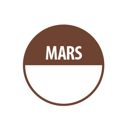 Pastilles - Inventaire Mars - 40 mm  - Rouleau de 500