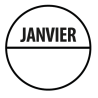 Pastilles - Inventaire Janvier - 40 mm - Rouleau de 500