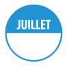Pastilles - Inventaire Juillet - 40 mm - Rouleau de 500