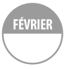 Pastilles - Inventaire Février - 40 mm - Rouleau de 500