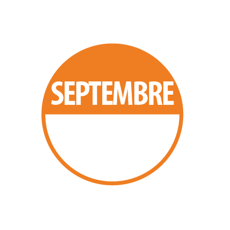 Pastilles - Inventaire Septembre - 40 mm - Rouleau de 500