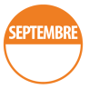 Pastilles - Inventaire Septembre - 40 mm - Rouleau de 500