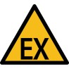Étiquettes - Atmosphère explosive ATEX - W021 - Vinyle autocollant - Rouleau de 250