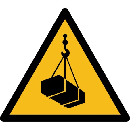 Rouleau Mini Pictogramme de Danger "Charges suspendues" autocollants