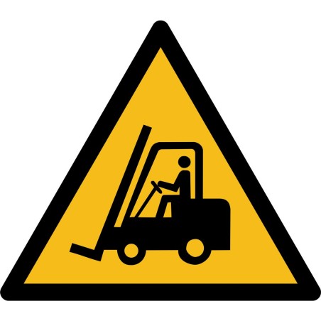 Rouleau Mini Pictogramme de Danger "Chariots élévateurs et autres véhicules industriels" autocollants