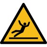 Rouleau Mini Pictogramme de Danger "Surface glissante" autocollants