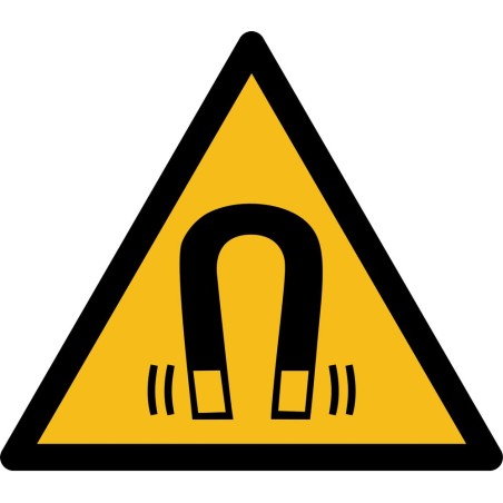 Rouleau d'Etiquettes Danger - Champ magnétique - W006