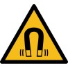 Rouleau d'Etiquettes Danger - Champ magnétique - W006