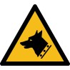 Rouleau Mini Pictogramme de Danger "Chien de Garde" autocollants