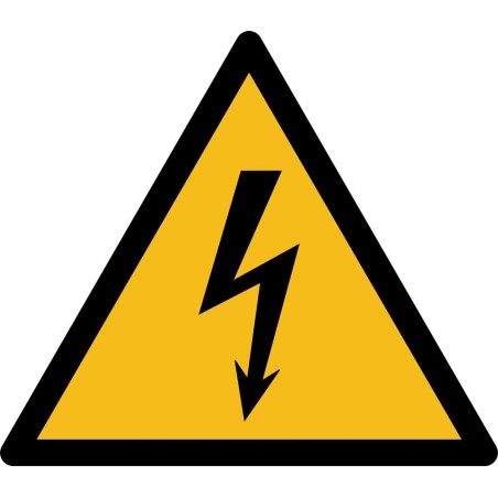 Étiquettes - Danger électricité - W012 - Vinyle autocollant - Rouleau de 250