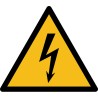 Étiquettes - Danger électricité - W012 - Vinyle autocollant - Rouleau de 250