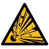 Rouleau Mini Pictogramme de Danger "Produit explosif" autocollants