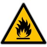 Rouleau d'Etiquettes Danger - Matières inflammables - W021