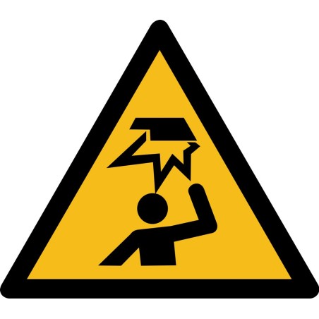 Rouleau d'Etiquettes Danger - Obstacle en hauteur - W023