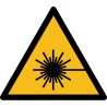 Étiquettes - Rayonnement laser - W004 - Vinyle autocollant - Rouleau de 250