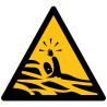 Rouleau Mini-Pictogrammes de Danger "Risque de Noyade" autocollants