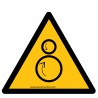Rouleau mini pictogramme de danger "Rouleaux contrarotatifs"- ISO 7010