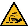 Rouleau d'Etiquettes Danger - Substance corrosive - W023