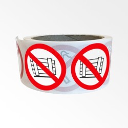 Rouleau de Pictogrammes d'Interdiction ISO EN 7010 "Ne pas obstruer" P023