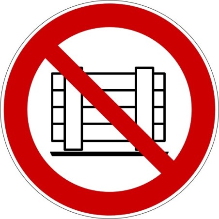 Rouleau Mini Pictogramme d'Interdiction double-face "Ne pas déposer ni entreposer"