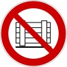 Rouleau Mini Pictogramme d'Interdiction double-face "Ne pas déposer ni entreposer"