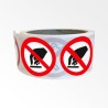 Rouleau de Pictogrammes d'Interdiction ISO EN 7010 "Interdiction de toucher" P010