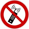 Rouleau Mini Pictogramme d'Interdiction double-face "Interdiction d'activer des téléphones mobiles"