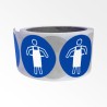 Rouleau de Pictogrammes d'Obligation ISO EN 7010 "Tablier de protection obligatoire" M026