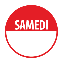 Pastilles - Samedi - 40 mm - Rouleau de 500