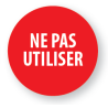 Pastilles d'inspection - Ne pas utiliser - Adhésif - Rouleau de 500