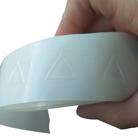Etiquettes tactile "danger" en rouleau dia 16 mm/5000