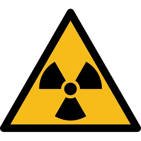 Étiquettes - Matières radioactives ou radiations - W003 - Vinyle autocollant - Rouleau de 250