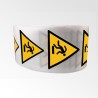 Rouleau d'Etiquettes Danger - Trébuchement - W007