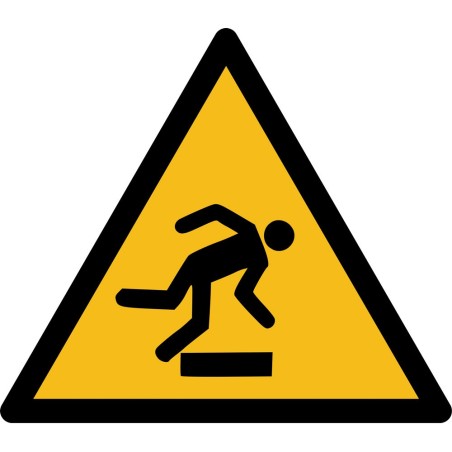 Rouleau d'Etiquettes Danger - Trébuchement - W007