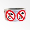 Rouleau de Pictogrammes d'Interdiction ISO EN 7010 "Eau non potable" P005