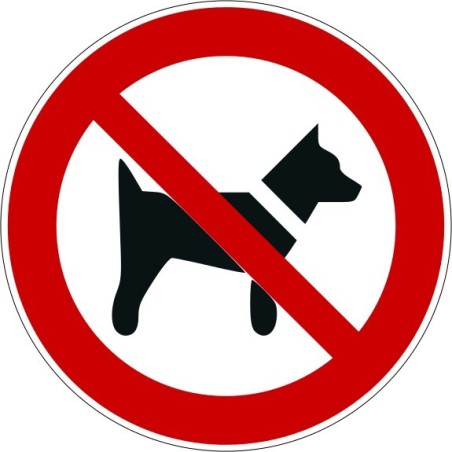 Rouleau Mini Pictogramme d'Interdiction double-face "Interdit aux chiens"