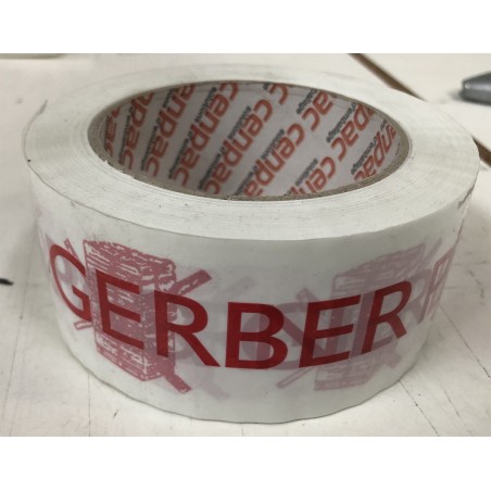 Ruban adhésif - Ne pas gerber rouge sur fond blanc - 48 mm x 100 mm