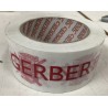 Ruban adhésif - Ne pas gerber rouge sur fond blanc - 48 mm x 100 mm