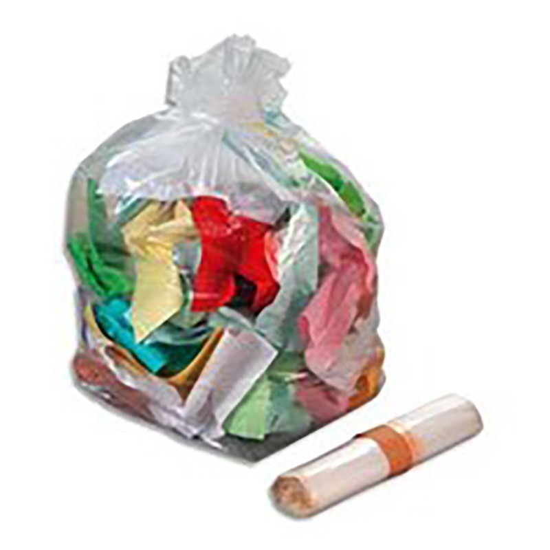 Sacs Poubelles - Transparent Polyéthylène Basse Densité NF - 110 Litres - Lot de 100