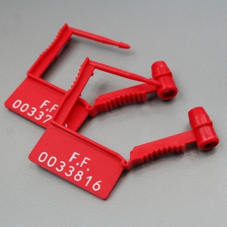 Scellés de Sécurité Cadenas CADOS 1 - 40x27 mm - Polypropylène - Par 100