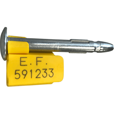 Scellés de Sécurité Clou - ISO 17712/2013 Haute Sécurité Jaune - Par 25