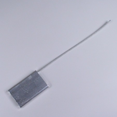 Scellés de Sécurité - Câble Acier Galvanisé - 230 mm - Acier Galvanisé - Par 25