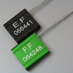 Scellés de Sécurité à Câble TECSEAL - ø3,5 mm - Aluminium - Par 25