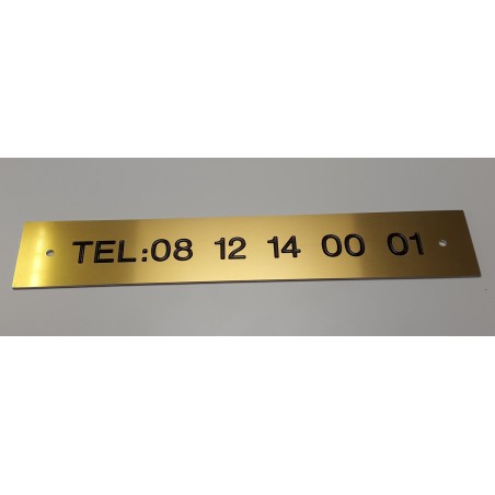 Plaque signalétique gravée sur mesure en Metallex