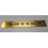 Plaque signalétique gravée sur mesure en Metallex