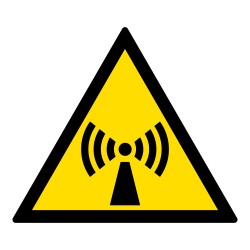 Signalétique danger W005 - Radiations non-ionisantes - ISO 7010