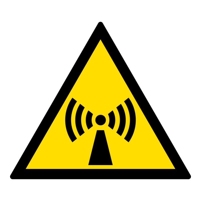Signalétique danger W005 - Radiations non-ionisantes - ISO 7010