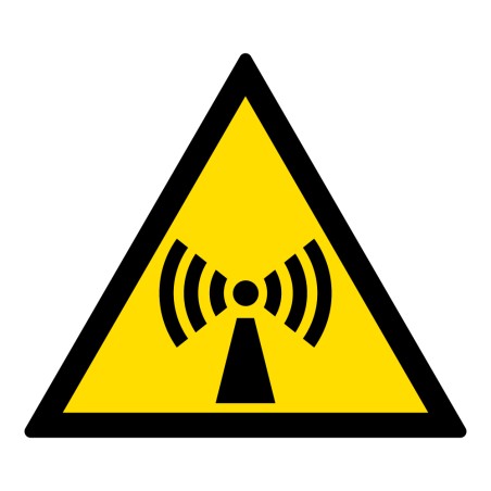 Signalétique danger W005 - Radiations non-ionisantes - ISO 7010
