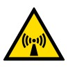 Signalétique danger W005 - Radiations non-ionisantes - ISO 7010