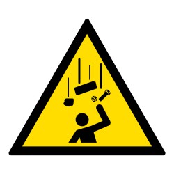 Signalétique danger W035 - Chute d'objets - Norme ISO 7010